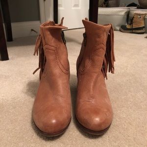 Same Edelman fringe booties